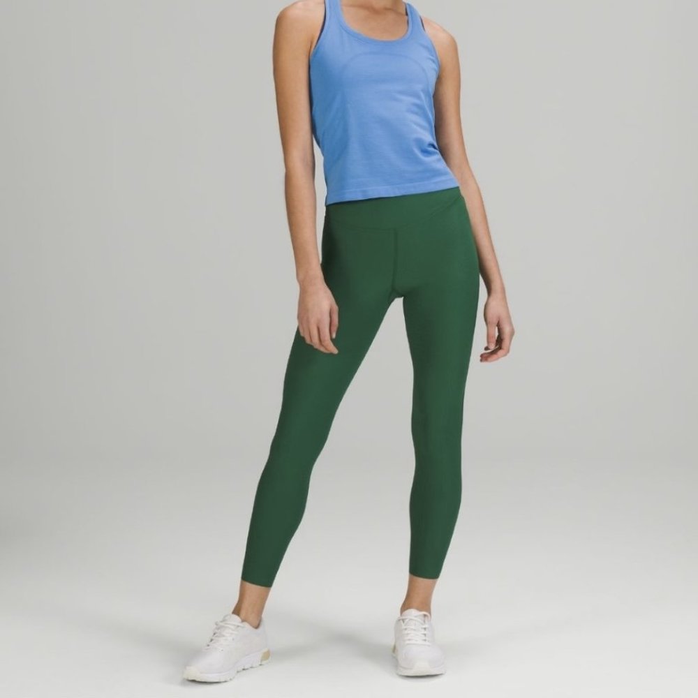 lululemon athletica Green Ribbed Leggings